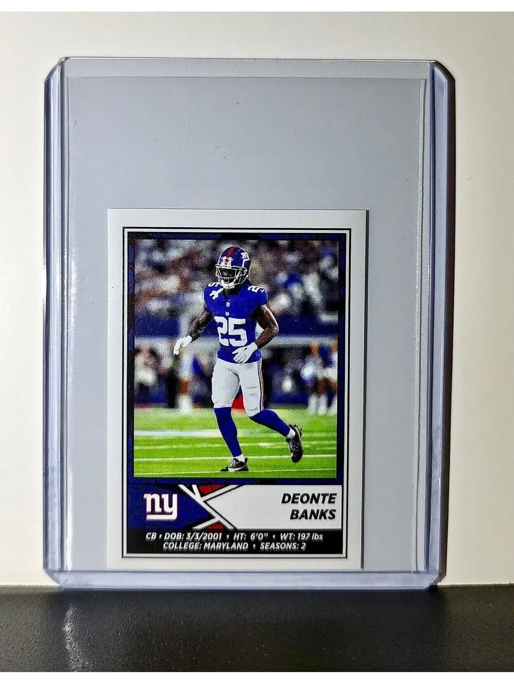 Deonte Banks 2024 Panini NFL Sticker #327 New York Giants